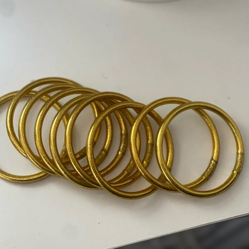 Set of 3 *Budah Girl* All-Weather Bangles - Size Medium - Picture 2 of 2